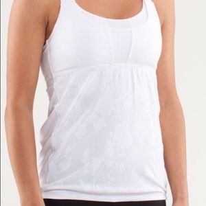 White Cross Paisley Lululemon Women’s Tank
